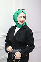 Torino Siyah Trençkot