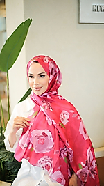 Müjgan Desen Hint Pamuk Şal PEMBE