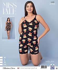 Milan Ayıcık Desen İkili Takım