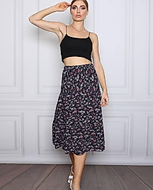 Siyah İp Askılı Crop İçlik