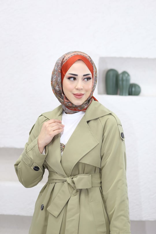 Torino Yeşil Trençkot