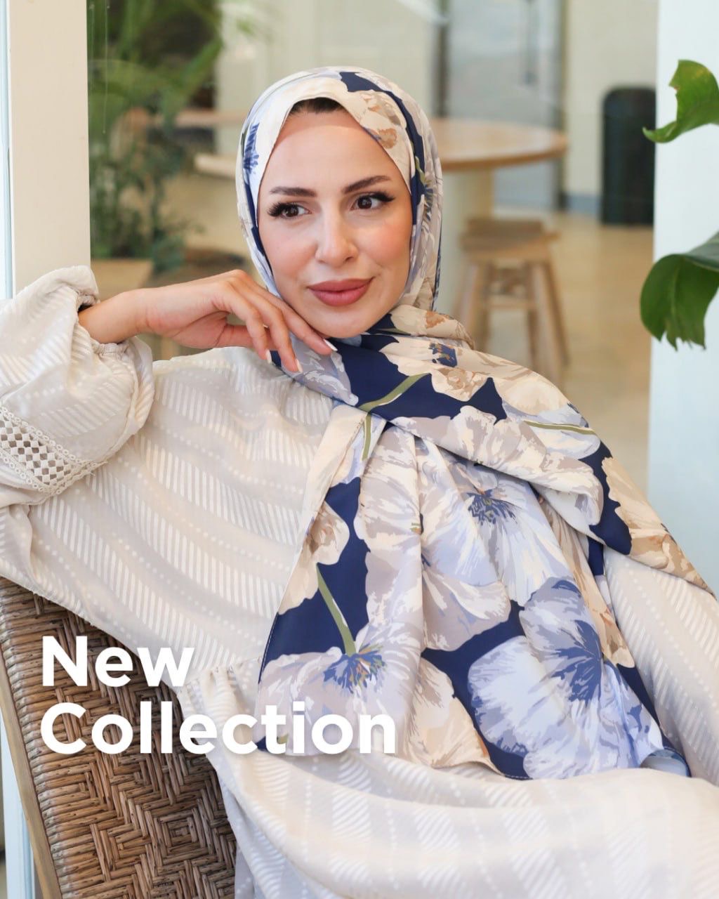 Lacivert Müjgan Desen Cupra Şal