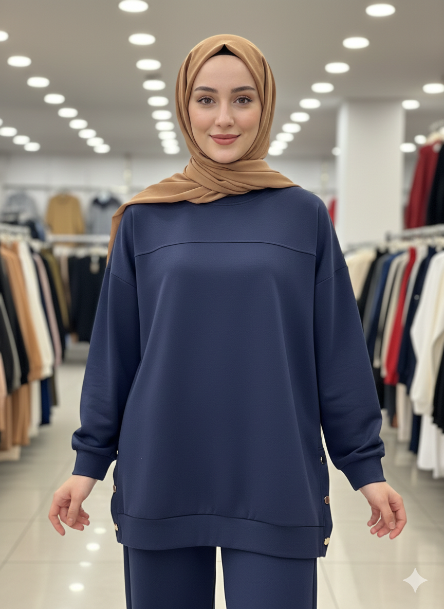 Oysho Kumaş Çıtçıt İkili  Takım