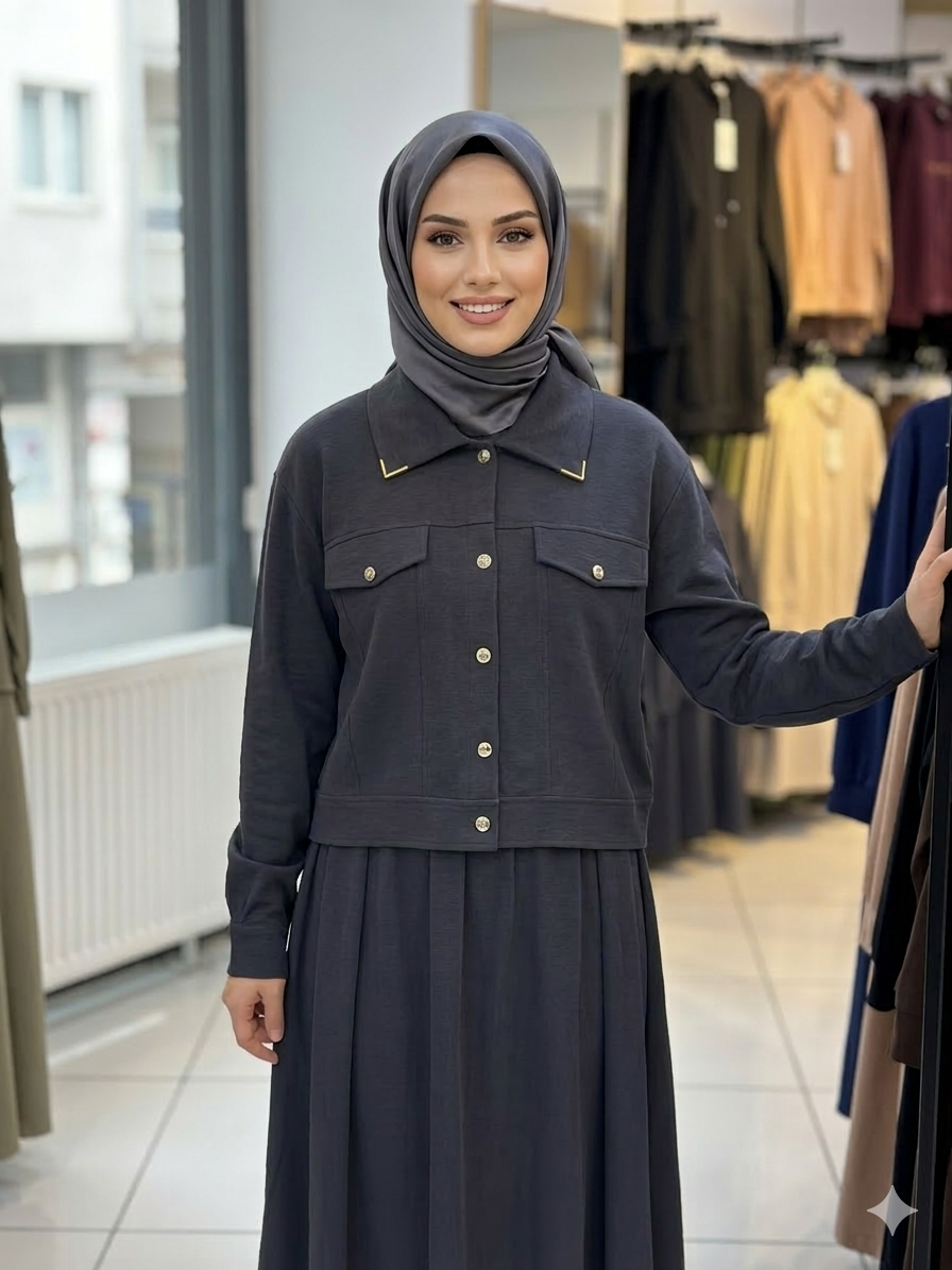 Siyah Cupra Etekli İkili Takım